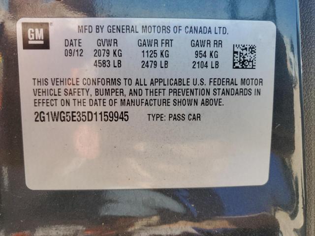 Photo 12 VIN: 2G1WG5E35D1159945 - CHEVROLET IMPALA 