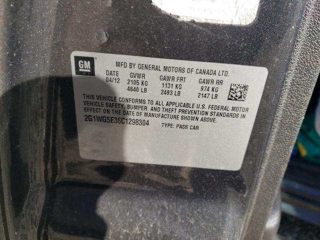 Photo 11 VIN: 2G1WG5E36C1298304 - CHEVROLET IMPALA LT 