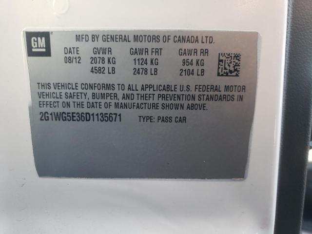 Photo 11 VIN: 2G1WG5E36D1135671 - CHEVROLET IMPALA LT 