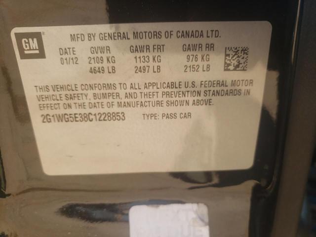 Photo 11 VIN: 2G1WG5E38C1228853 - CHEVROLET IMPALA LT 