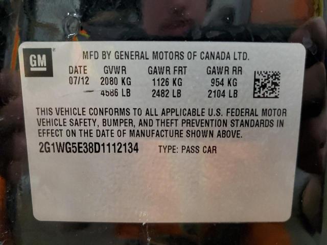 Photo 12 VIN: 2G1WG5E38D1112134 - CHEVROLET IMPALA LT 