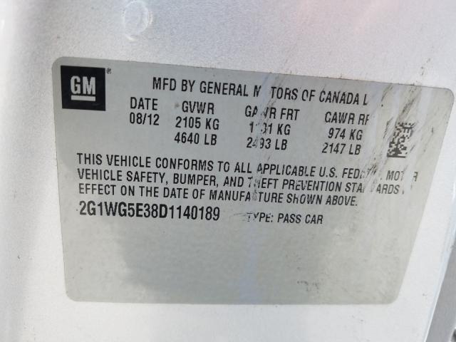 Photo 9 VIN: 2G1WG5E38D1140189 - CHEVROLET IMPALA LT 