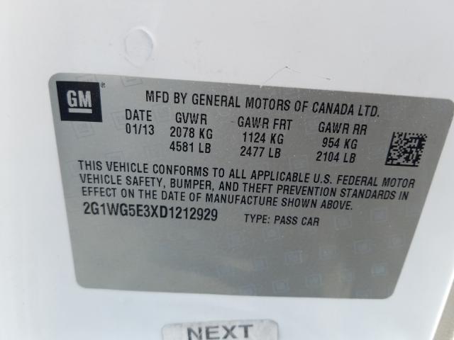 Photo 9 VIN: 2G1WG5E3XD1212929 - CHEVROLET IMPALA LT 