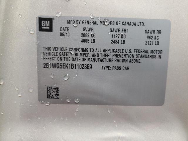 Photo 11 VIN: 2G1WG5EK1B1102369 - CHEVROLET IMPALA LT 