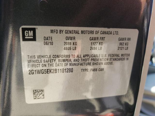 Photo 9 VIN: 2G1WG5EK2B1101280 - CHEVROLET IMPALA LT 