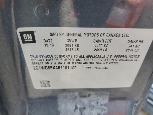 Photo 11 VIN: 2G1WG5EK4B1161027 - CHEVROLET IMPALA LT 