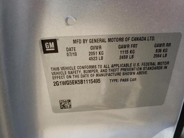 Photo 11 VIN: 2G1WG5EK5B1115495 - CHEVROLET IMPALA LT 