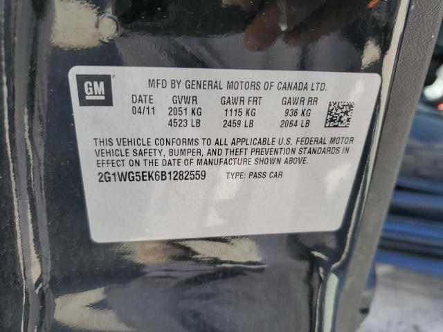 Photo 11 VIN: 2G1WG5EK6B1282559 - CHEVROLET IMPALA LT 