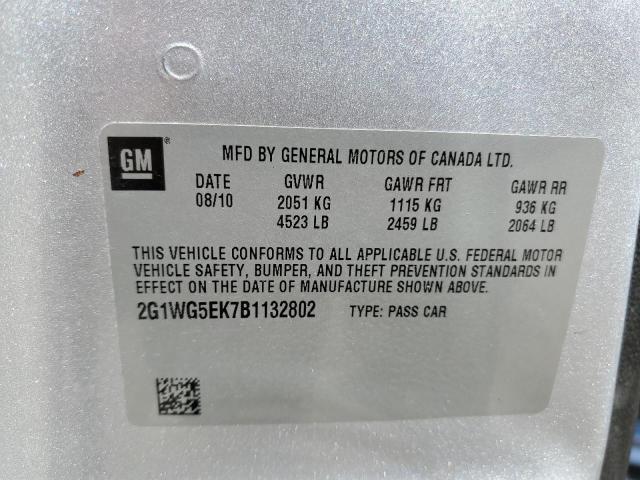 Photo 12 VIN: 2G1WG5EK7B1132802 - CHEVROLET IMPALA 