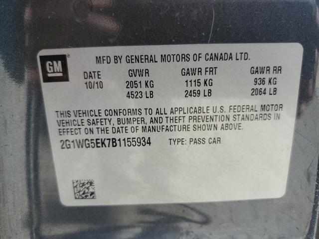 Photo 11 VIN: 2G1WG5EK7B1155934 - CHEVROLET IMPALA 