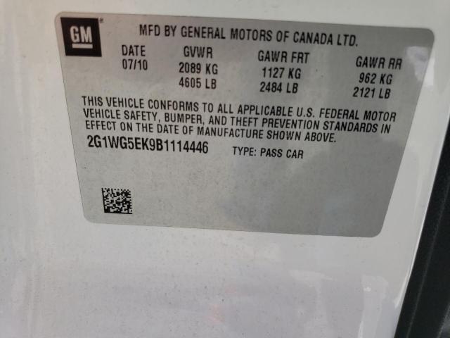 Photo 11 VIN: 2G1WG5EK9B1114446 - CHEVROLET IMPALA LT 