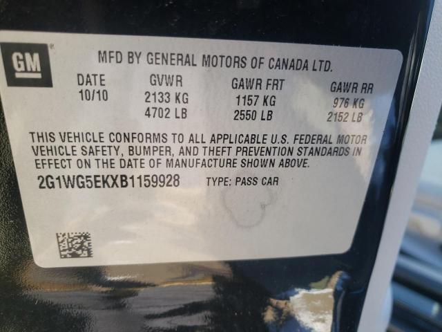 Photo 9 VIN: 2G1WG5EKXB1159928 - CHEVROLET IMPALA LT 