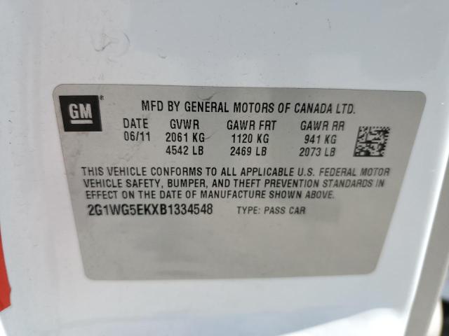 Photo 11 VIN: 2G1WG5EKXB1334548 - CHEVROLET IMPALA LT 