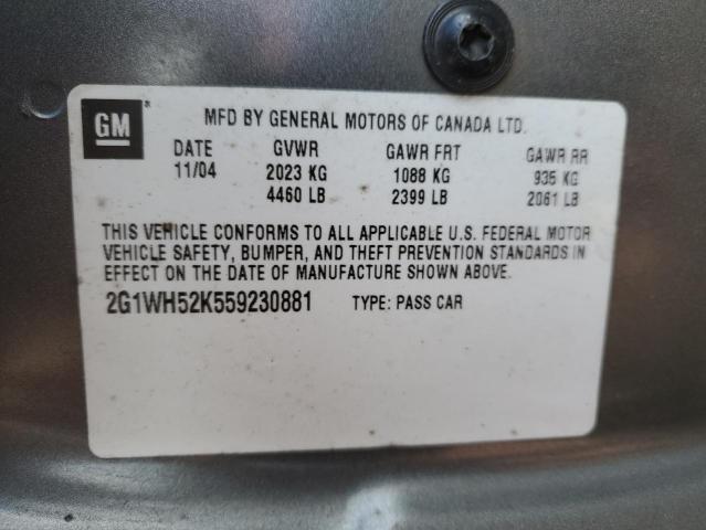 Photo 11 VIN: 2G1WH52K559230881 - CHEVROLET IMPALA 