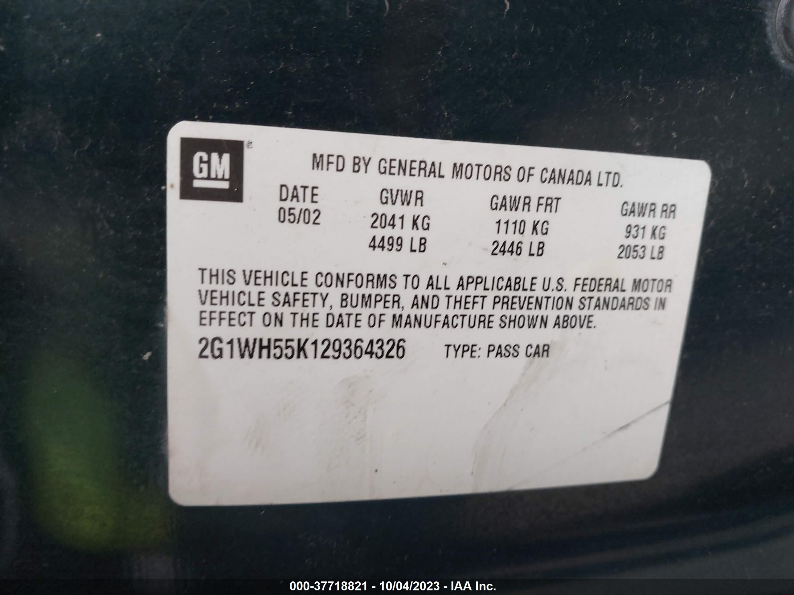 Photo 8 VIN: 2G1WH55K129364326 - CHEVROLET IMPALA 