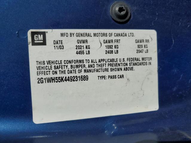 Photo 11 VIN: 2G1WH55K449231689 - CHEVROLET IMPALA LS 