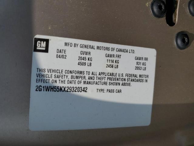 Photo 11 VIN: 2G1WH55KX29320342 - CHEVROLET IMPALA LS 