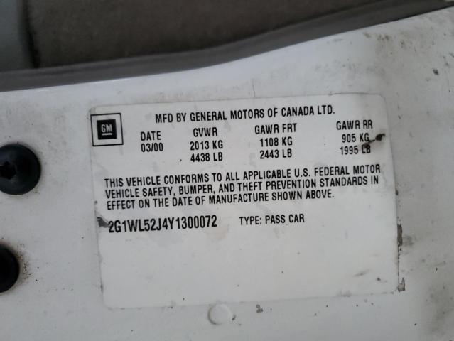 Photo 11 VIN: 2G1WL52J0Y1300070 - CHEVROLET ALL MODELS 