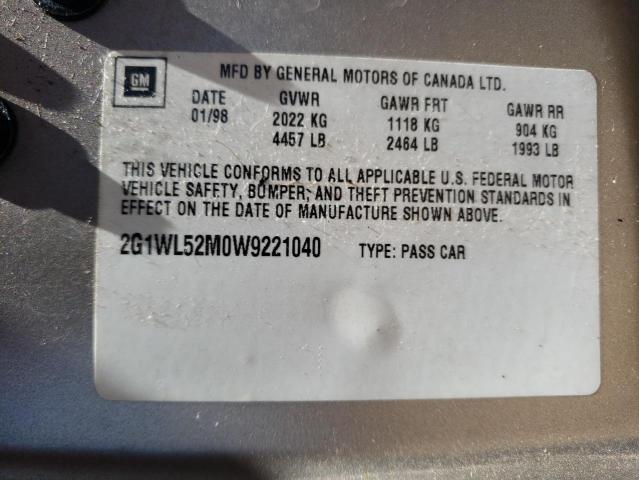 Photo 11 VIN: 2G1WL52M0W9221040 - CHEVROLET LUMINA 