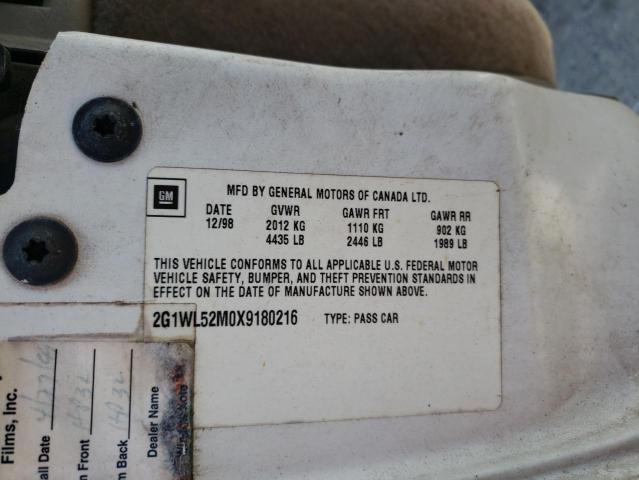 Photo 11 VIN: 2G1WL52M0X9180216 - CHEVROLET LUMINA 