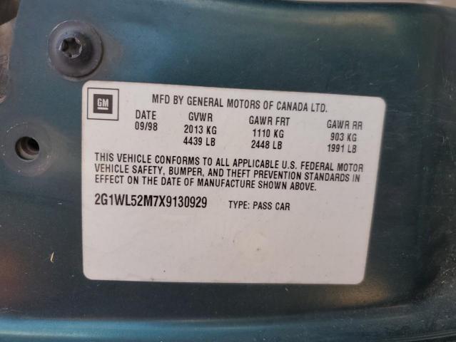 Photo 12 VIN: 2G1WL52M7X9130929 - CHEVROLET LUMINA 