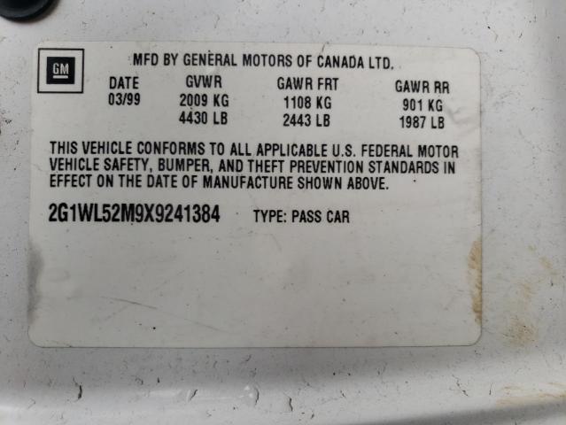 Photo 12 VIN: 2G1WL52M9X9241384 - CHEVROLET LUMINA 