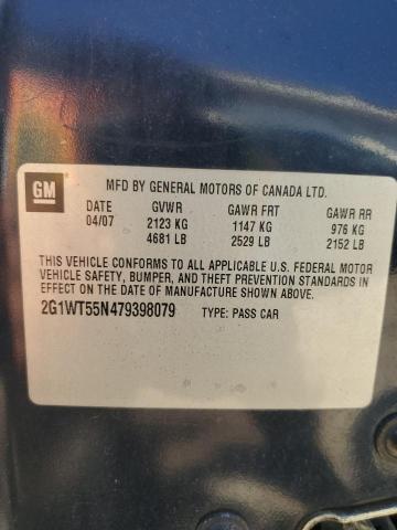 Photo 11 VIN: 2G1WT55N479398079 - CHEVROLET IMPALA LT 