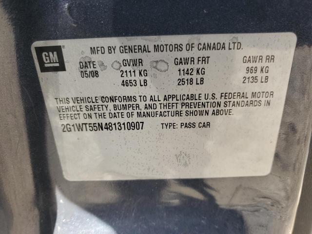 Photo 11 VIN: 2G1WT55N481310907 - CHEVROLET IMPALA LT 