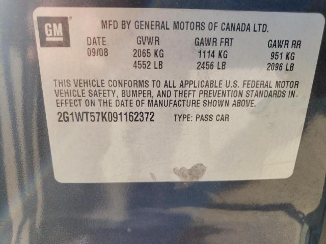 Photo 11 VIN: 2G1WT57K091162372 - CHEVROLET IMPALA 1LT 