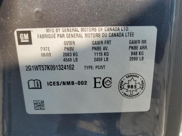 Photo 11 VIN: 2G1WT57K091324162 - CHEVROLET IMPALA 1LT 