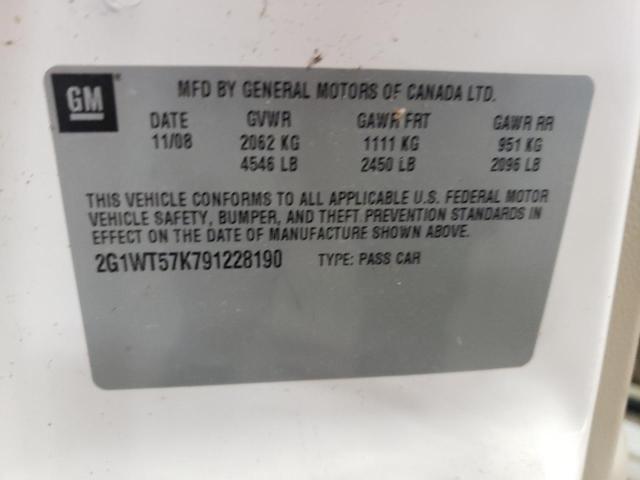 Photo 11 VIN: 2G1WT57K791228190 - CHEVROLET IMPALA 