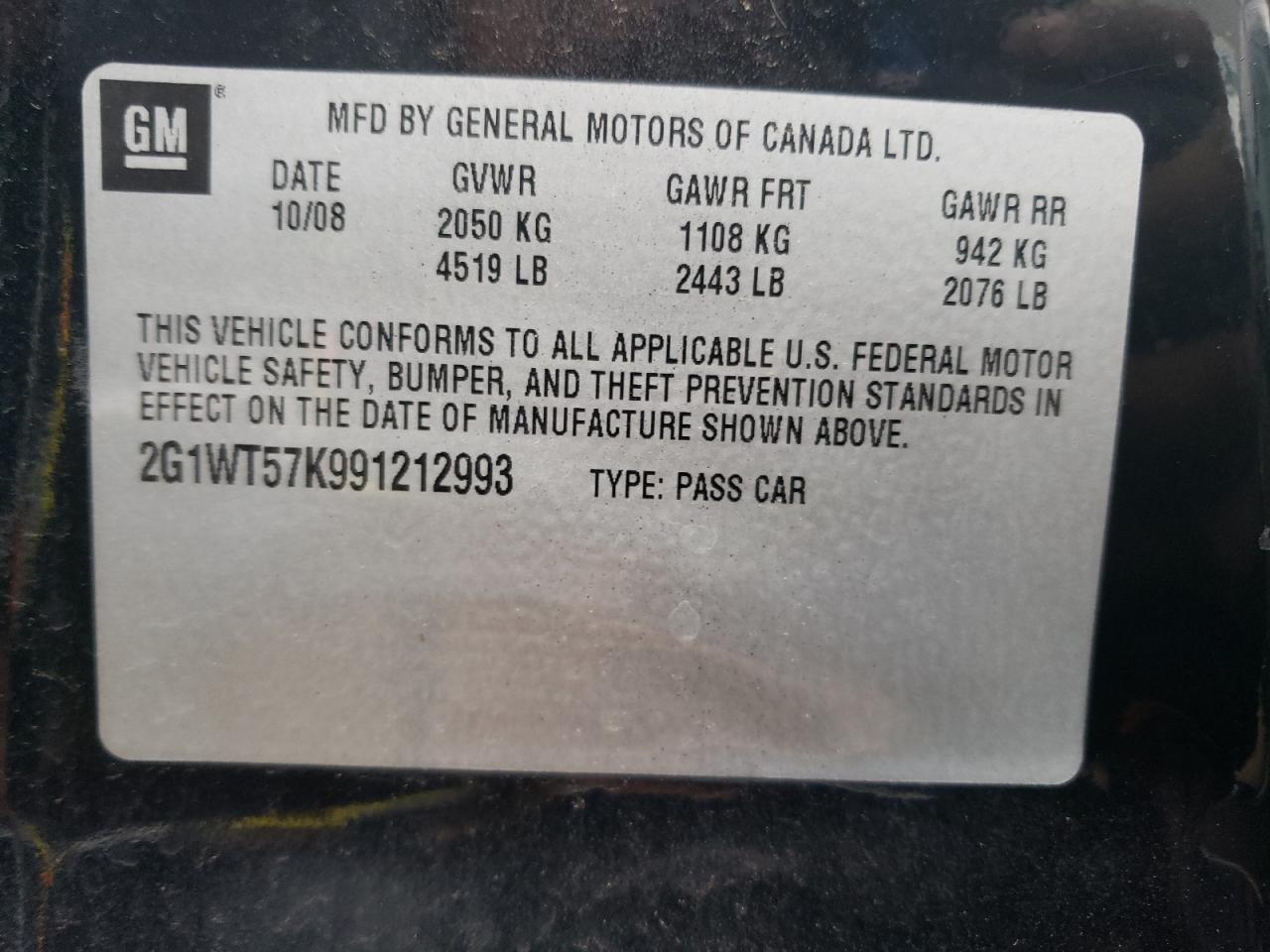 Photo 11 VIN: 2G1WT57K991212993 - CHEVROLET IMPALA 