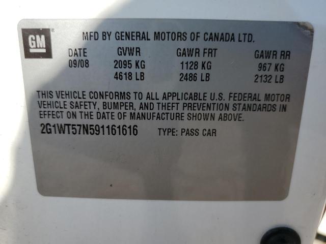 Photo 11 VIN: 2G1WT57N591161616 - CHEVROLET IMPALA 1LT 