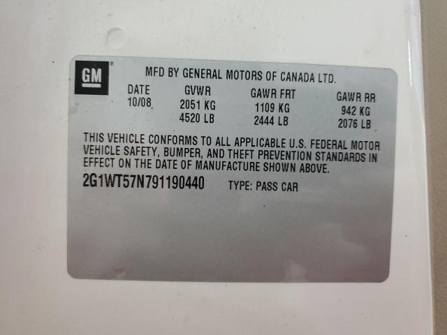 Photo 11 VIN: 2G1WT57N791190440 - CHEVROLET IMPALA 1LT 