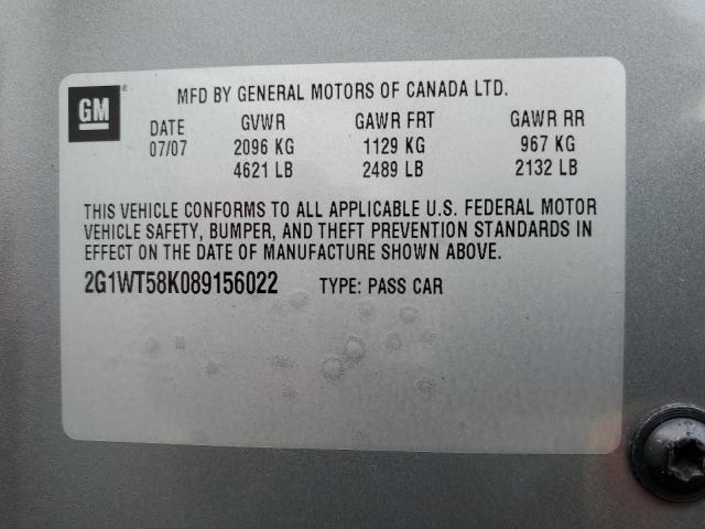 Photo 12 VIN: 2G1WT58K089156022 - CHEVROLET IMPALA 