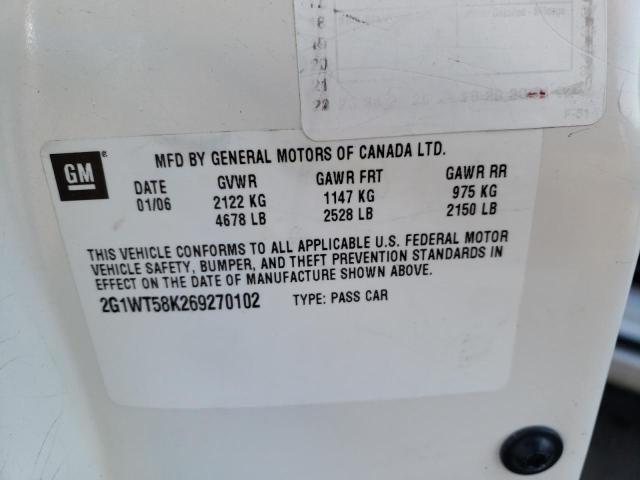 Photo 11 VIN: 2G1WT58K269270102 - CHEVROLET IMPALA LT 