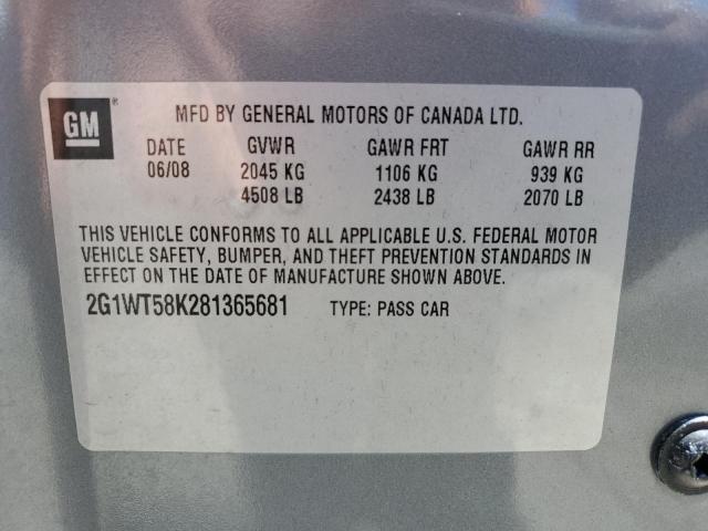 Photo 11 VIN: 2G1WT58K281365681 - CHEVROLET IMPALA 