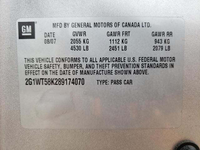 Photo 12 VIN: 2G1WT58K289174070 - CHEVROLET IMPALA 