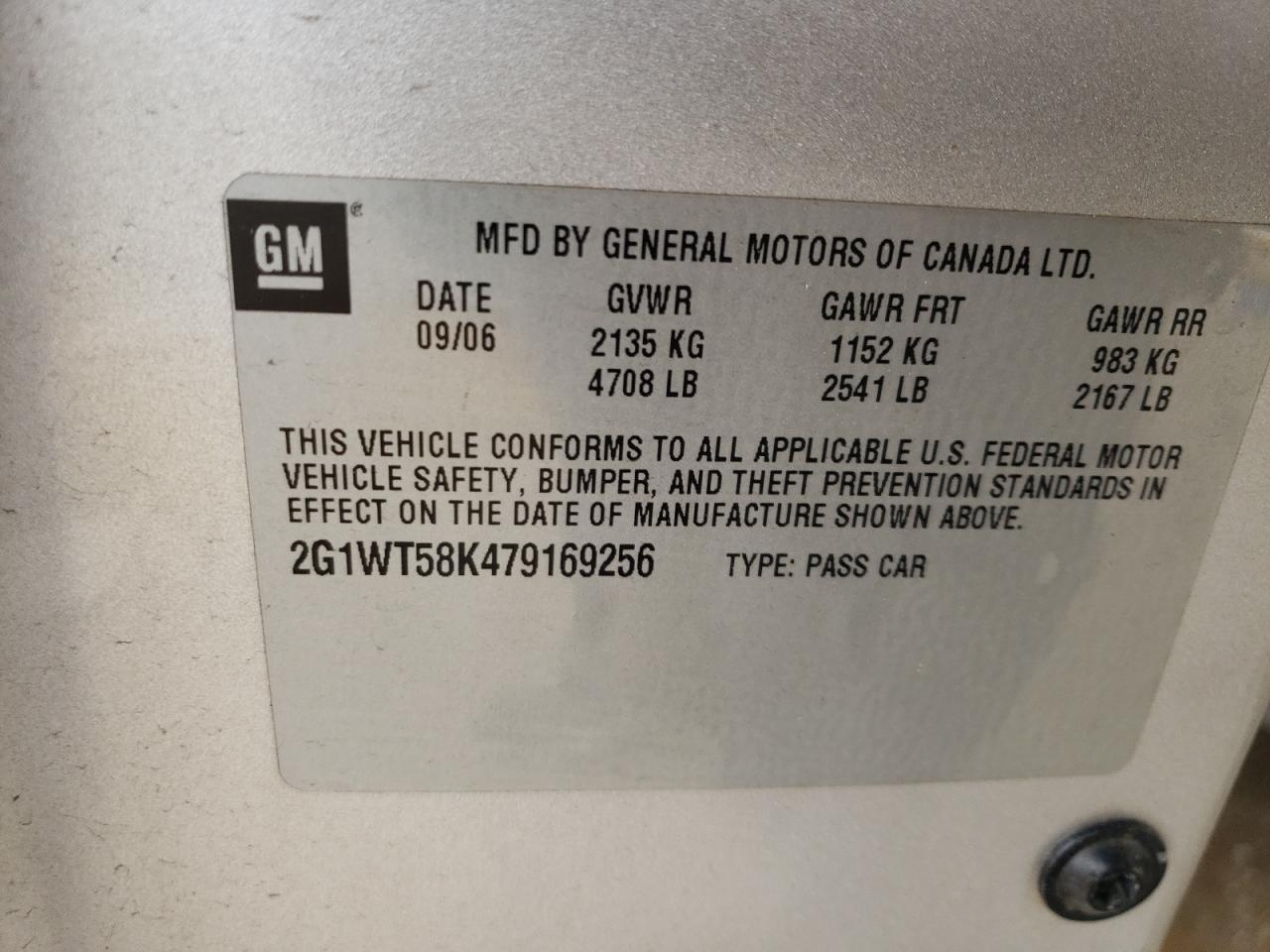 Photo 11 VIN: 2G1WT58K479169256 - CHEVROLET IMPALA 