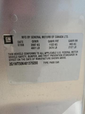 Photo 11 VIN: 2G1WT58K481379288 - CHEVROLET IMPALA LT 