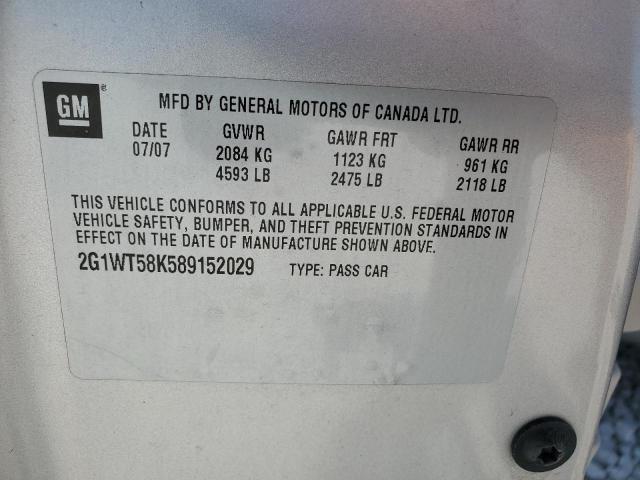 Photo 11 VIN: 2G1WT58K589152029 - CHEVROLET IMPALA LT 