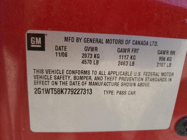 Photo 11 VIN: 2G1WT58K779227313 - CHEVROLET IMPALA LT 