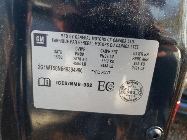 Photo 12 VIN: 2G1WT58N669394996 - CHEVROLET IMPALA LT 