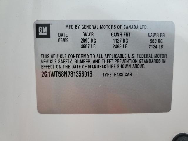 Photo 11 VIN: 2G1WT58N781356016 - CHEVROLET IMPALA 