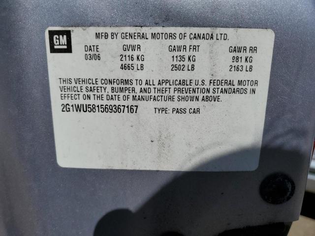 Photo 12 VIN: 2G1WU581569367167 - CHEVROLET IMPALA 