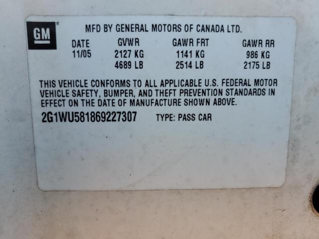 Photo 11 VIN: 2G1WU581869227307 - CHEVROLET IMPALA 