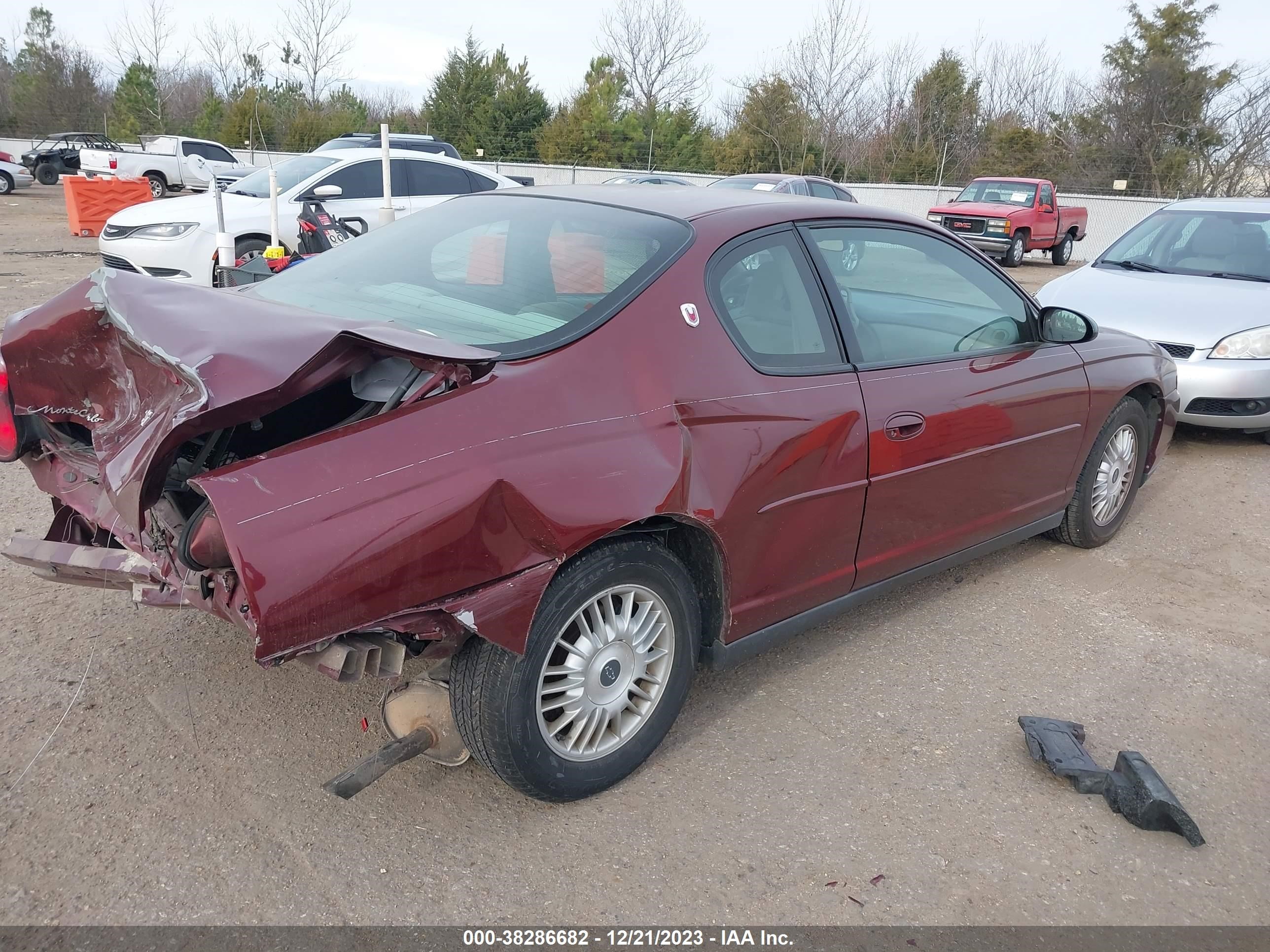 Photo 3 VIN: 2G1WW12E519171320 - CHEVROLET MONTE CARLO 