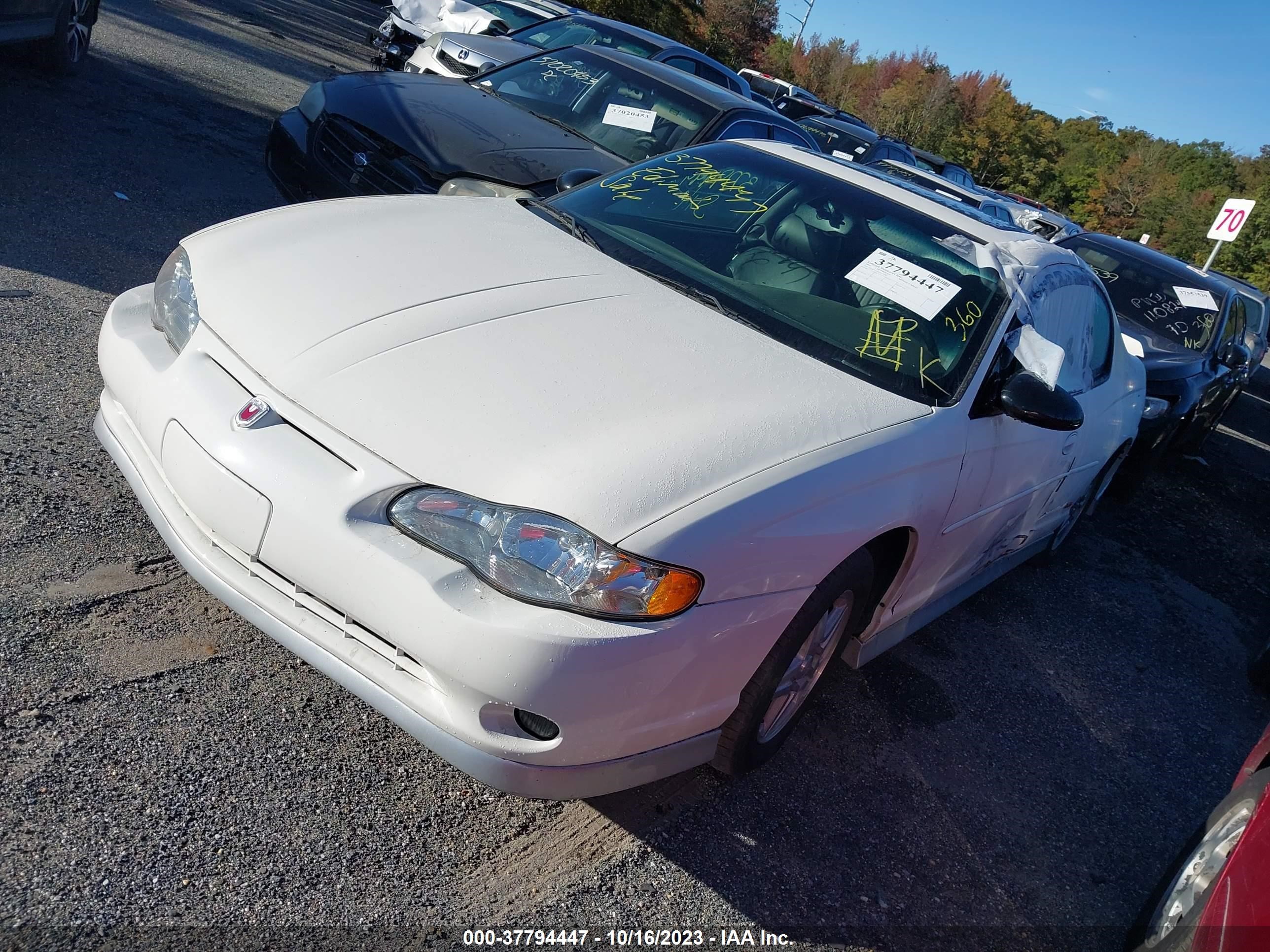 Photo 1 VIN: 2G1WX12KX39258989 - CHEVROLET MONTE CARLO 