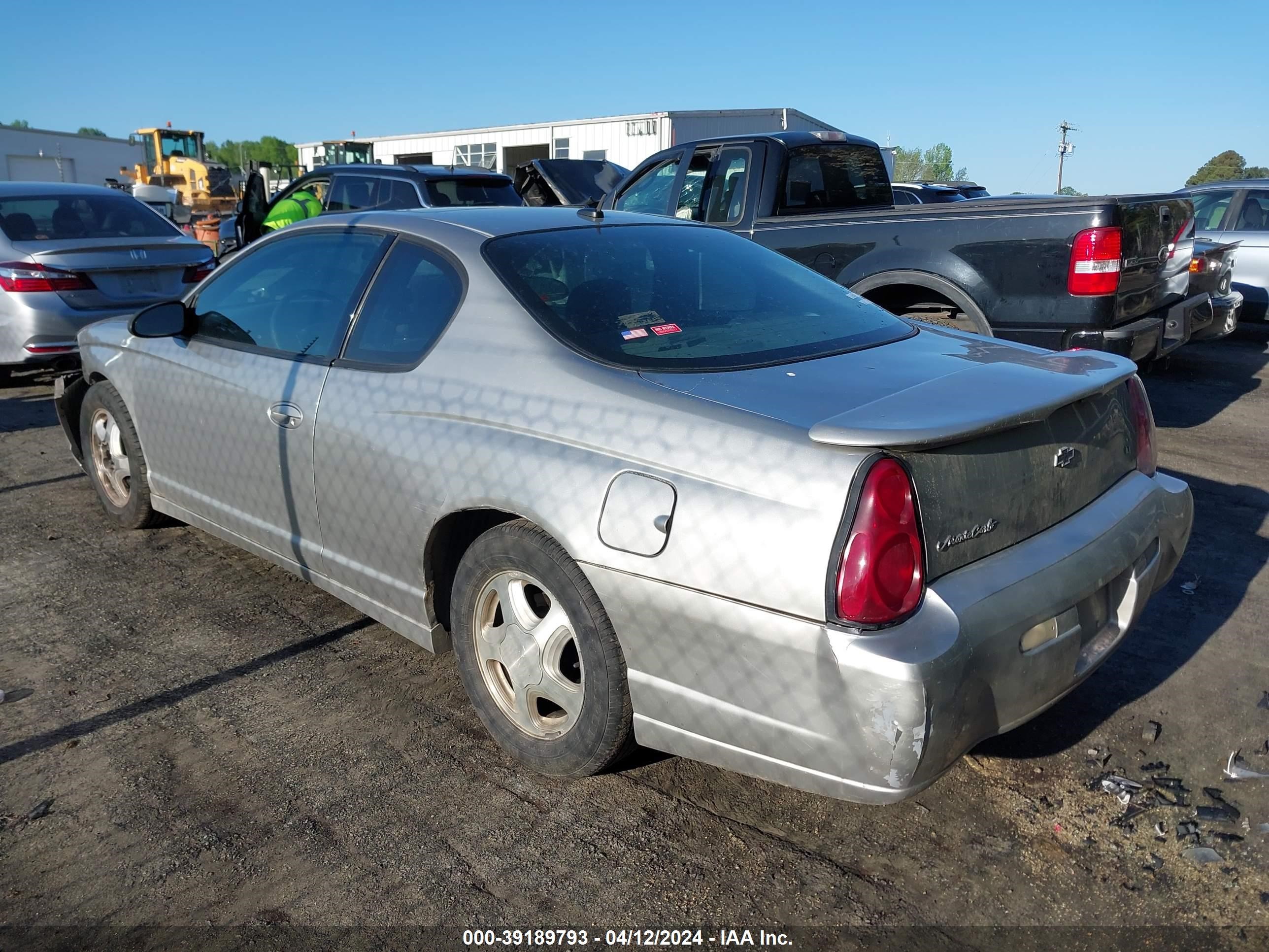 Photo 2 VIN: 2G1WX15K059383711 - CHEVROLET MONTE CARLO 