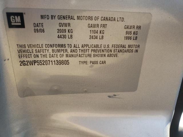 Photo 11 VIN: 2G2WP552071139805 - PONTIAC GRAND PRIX 